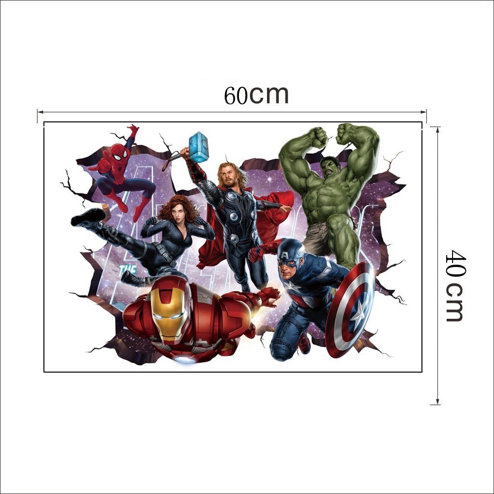 3D avengers wall stickers