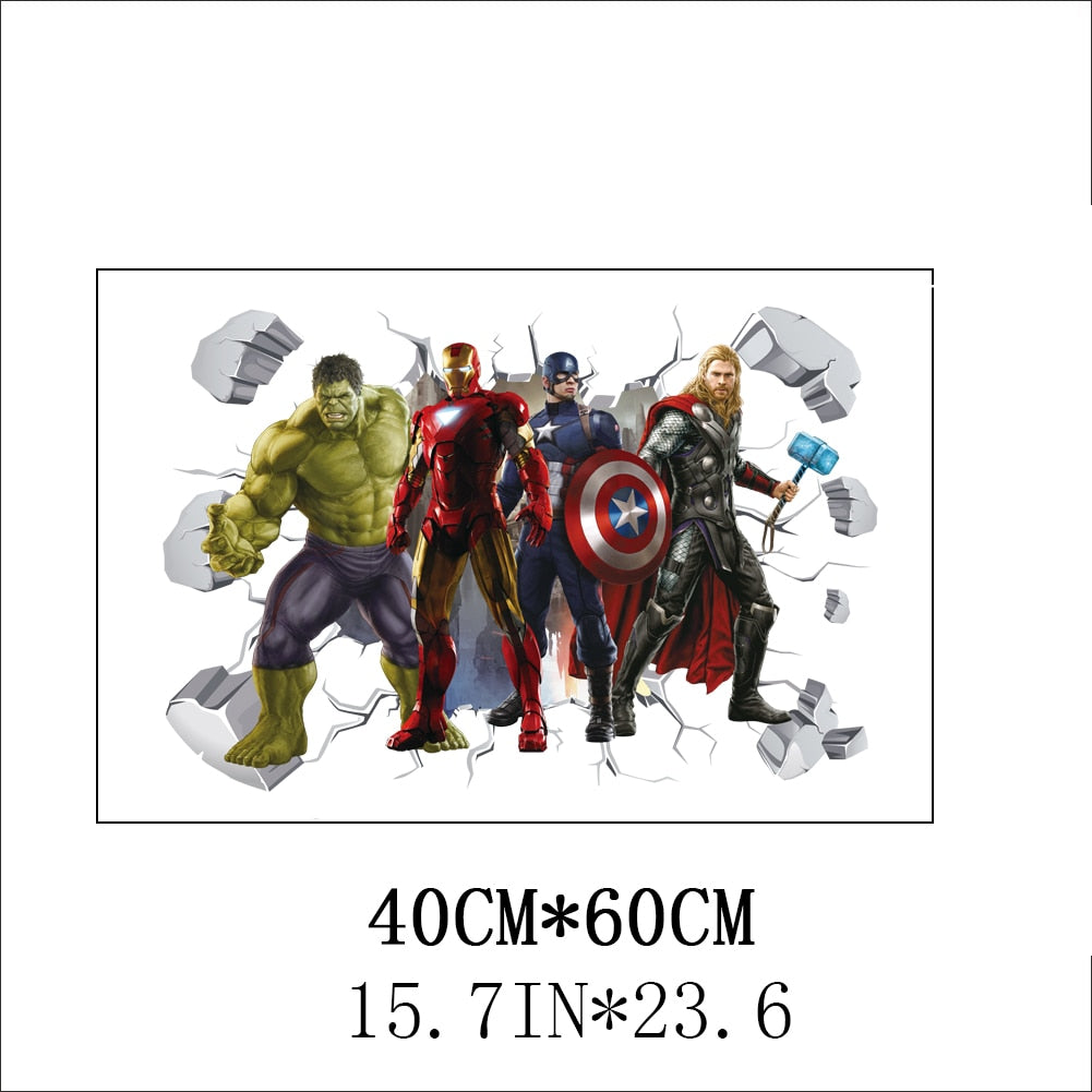 3D avengers wall stickers