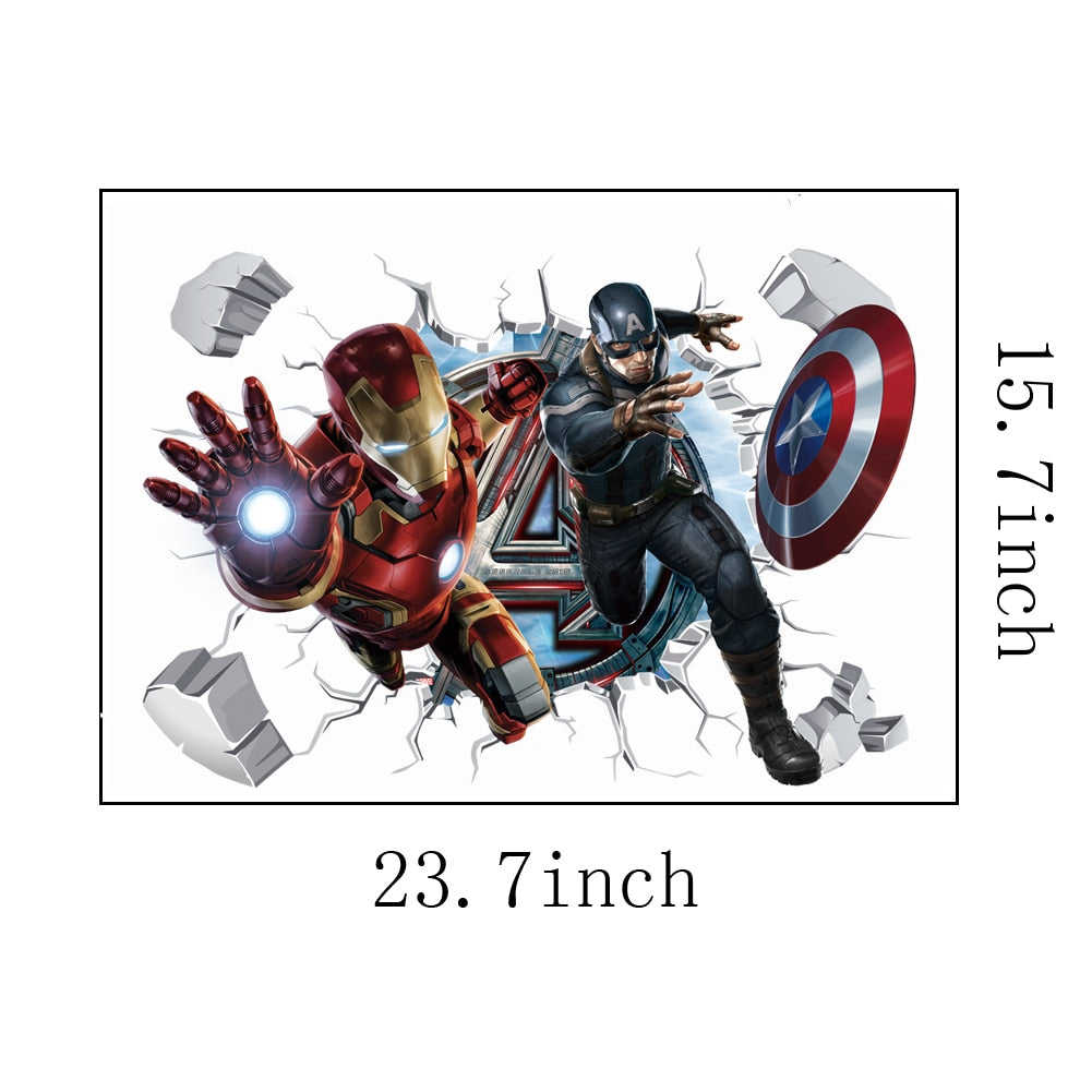 3D avengers wall stickers