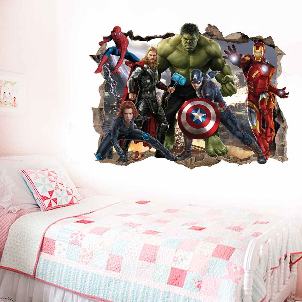 3D avengers wall stickers