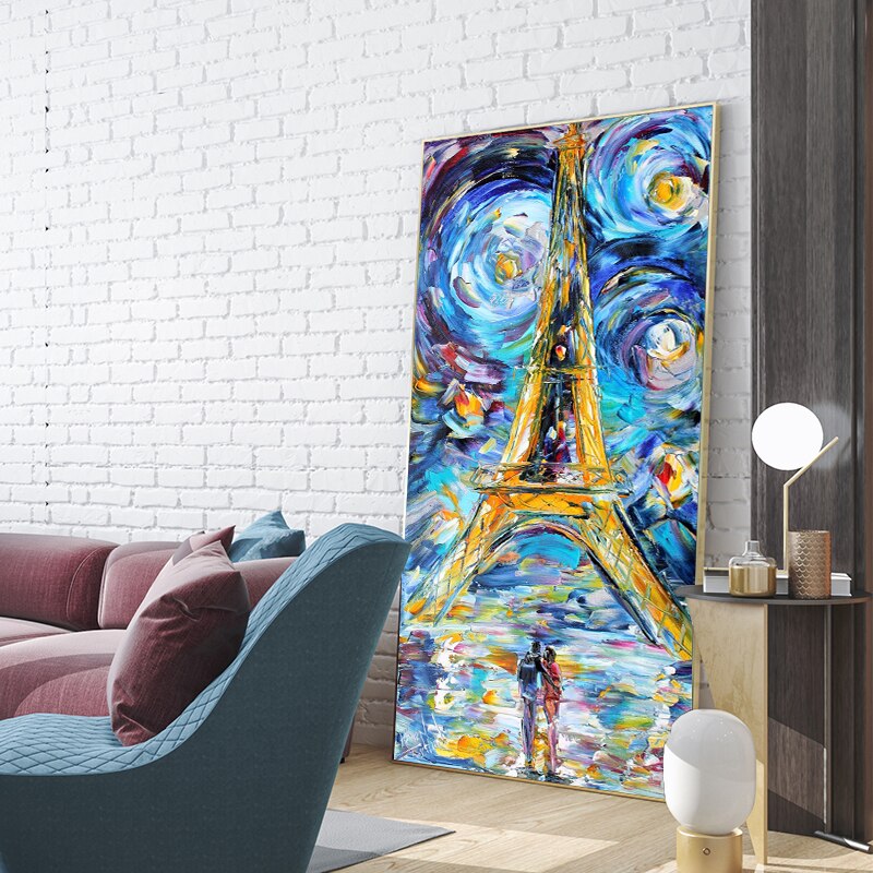 Paris Tower Starry Night – Canvas Art Club