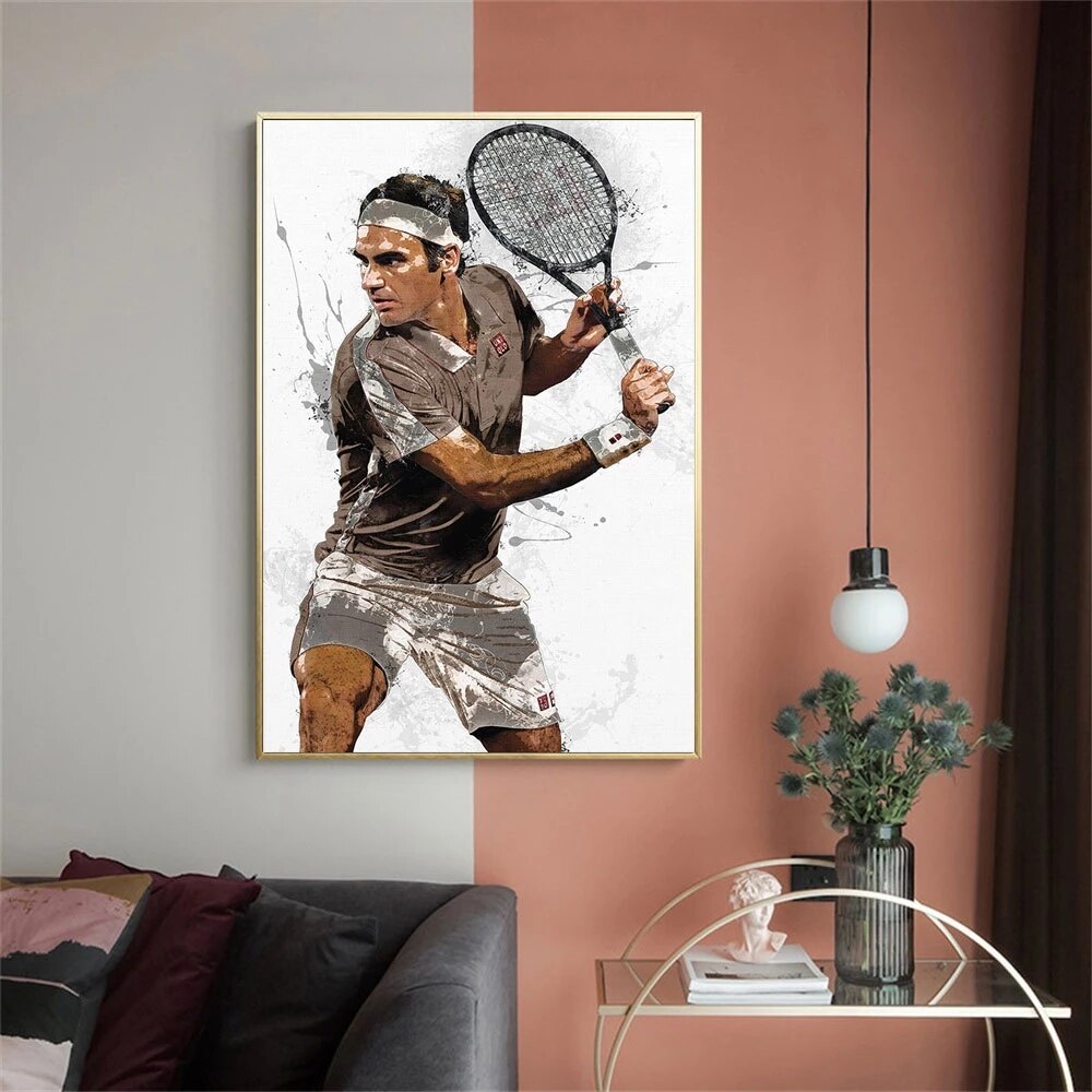 Roger Federer, Rafael Nadal, Novak Djokovic Canvas