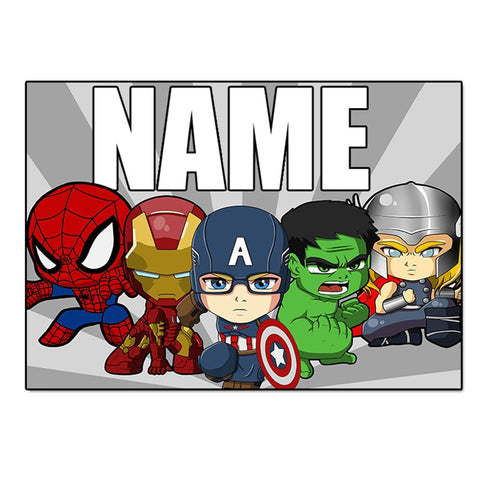 Personalized Superhero Gifts, Custom Canvas Poster Marvel