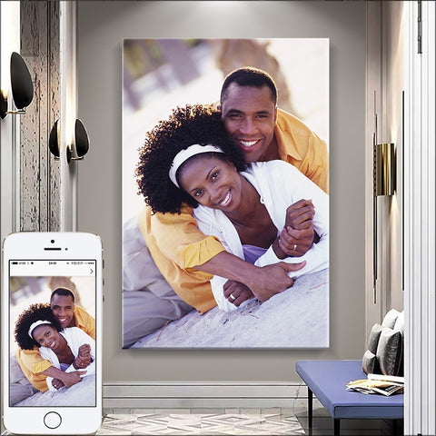 Custom Canvas Prints with Your Photos, Personalized Canvas Pictures Cu –  Smile Art Design